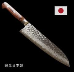 VG10 ダマスカス 文化包丁180mm 茶柄 G8038 月光作 VG10 ダマスカス 文化包丁180mm 茶柄 G8038 月光作 - メルカリ