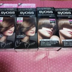 syoss ヘアカラー クリーム 4N 3-A 4箱セットのサムネイル