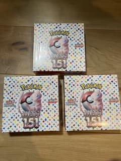 ポケカ151 3box シュリンク付のサムネイル