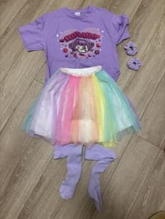 しなこちゃんTシャツとカラフルチュチュスカートセット - メルカリ