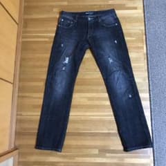 ダメージデニム ブラックジーンズのサムネイル