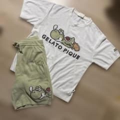 ジェラートピケオム 任天堂 ヨッシー 半袖&ハーフパンツ セットアップ