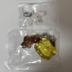 サンリオ　なかよしドロップチャーム ポムポムプリン　ゆるっと しろうさ　めじるしのサムネイル