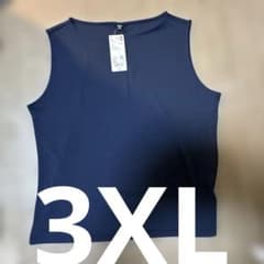 UNIQLO ノースリーブ Tシャツ 3XL ブルーのサムネイル