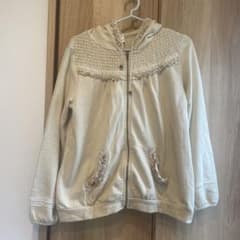 axes femme パーカー フリル レース ベージュ Mのサムネイル