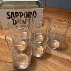 【新品未使用】【6個セット】サッポロビールグラス　コップ　レトロ　6個セットのサムネイル