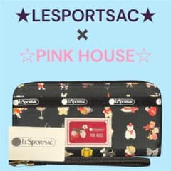 新品 レスポートサック ピンクハウス PINK HOUSE ブラック 長財布のサムネイル