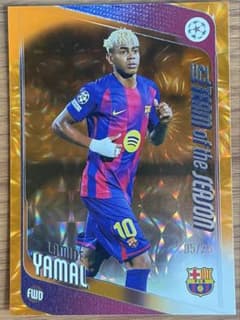 Topps ヤマル UCL 25枚限定 シリアル　25シリのサムネイル