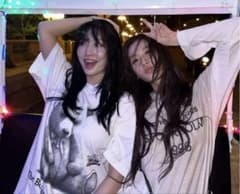 サナ・ヒョンジン着用 Acne アクネ ロゴTシャツ L ホワイト - メルカリ
