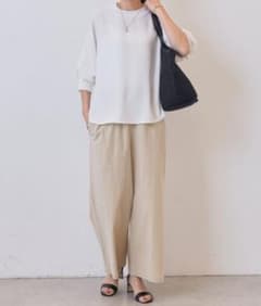 【美品】完売品 ビアズリー コットンストレッチウエストリブパンツ size:1のサムネイル