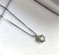 お買得‼︎ ツツミ Pt850ダイヤモンド0.35ct一粒 ネックレス40cm - メルカリ