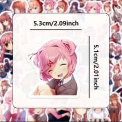 ドキドキ文芸部 ステッカーシート 60枚 ナツキ モニカ ユリ サヨリ