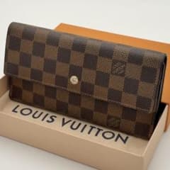 ルイヴィトン ダミエ ポルトトレゾール インターナショナル ブラウン