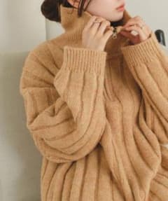 Kastane ハーフZIPメランジBIGニットのサムネイル