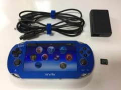 PS Vita 本体／PCH-1000 Wi-Fiモデル ブルー【即購入可】のサムネイル