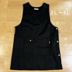 エプロン＊黒＊2Ｌ〜3Ｌのサムネイル
