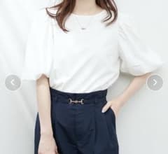 【値下】natural couture 切替ボリュームスリーブカットプルオーバーのサムネイル
