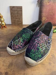超美品Berluti ベルルッティ スリッポン カリグラフィ エスパドリーユ 