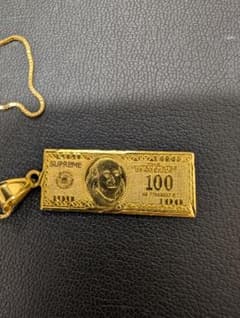 14K刻印】Supreme シュプリーム 100ドル札 ゴールドネックレス - メルカリ