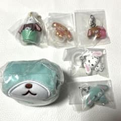 シュガーバニーズ ふわふわ巾着 めじるしアクセサリー ミントうさ