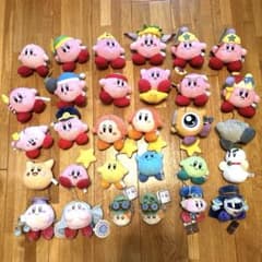 星のカービィ　ぬいぐるみ　マスコット　まとめ売り 希少】20周年 星のカービィ ぬいぐるみ マスコット まとめ売り 30点