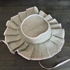 Casselini フリル付き麦わら帽子 グリーン系のサムネイル