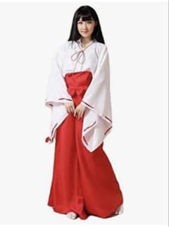 【未使用】巫女服 コスプレ 衣装　Mサイズのサムネイル