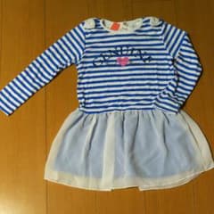 値下げ‼【新品】長袖 ワンピース 120のサムネイル