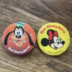ヴィンテージ　ベア　１９９７年　会員限定　バッチ付 80's ヴィンテージ 缶バッジ ディズニー ミニー グーフィー ミッキー
