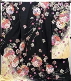 振袖 銀通し 刺繍 花くす玉 紋意匠 MO3748 - メルカリ