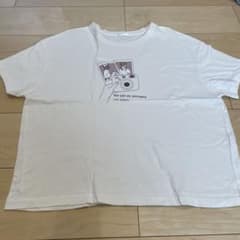 レディース プリントＴシャツ L 半袖Tシャツ 白のサムネイル