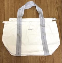 SNIDEL ロゴテープ トートバッグ ホワイト 福袋