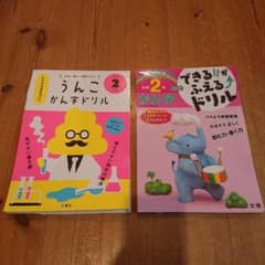 【うんこドリルおまけ付】2冊ドリル小学2年かん字 国語のサムネイル