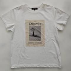 UNTITLED フォトTシャツ ホワイト 2 M ワールド 洗えるのサムネイル
