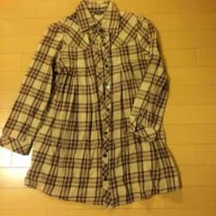 ベージュチェック古着のサムネイル