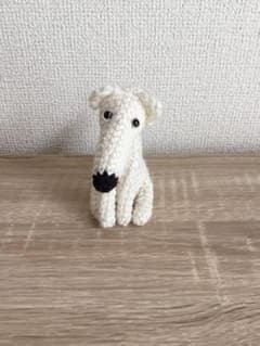 あみぐるみ 犬 ハンドメイド ホワイトのサムネイル