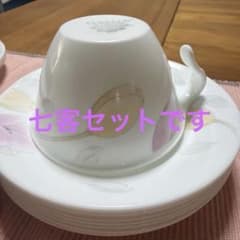 CORELLE カップ＆ソーサー 七客セットとおまけソーサー三枚のサムネイル