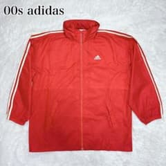 希少2XL相当 00s adidas ナイロンジャケット 赤 XO 万国旗タグ - メルカリ