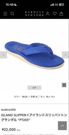  SLIPPER PT203 トングサンダル ブルー 9 27㎝ ISLAND SLIPPER PT203 トングサンダル ブルー 9 27㎝ - メルカリ