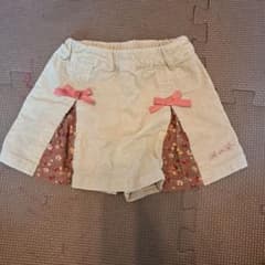 リボン付きベージュスカートパンツ 90のサムネイル
