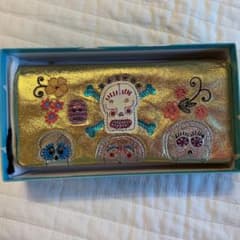 新品・タグ付き】ツモリチサト キャリー ゴールド 長財布 スカル