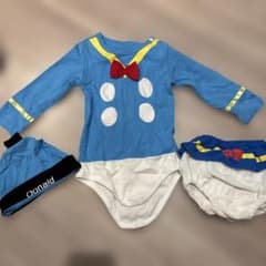 ドナルド なりきりコスチューム ベビー服 3点セットのサムネイル