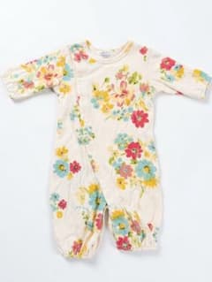 【HAKKA BABY】花柄 ツーウェイオール ロンパースのサムネイル