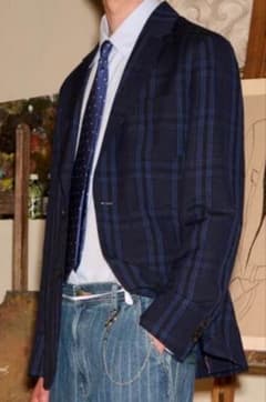 ニ*ト様 PaulSmith ポールスミス 25SS ジャケット ネイビー チェ ニ*ト様 PaulSmith ポールスミス 25SS ジャケット ネイビー チェ