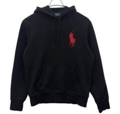 ポロラルフローレン ビッグポニー 黒 赤 ブラックレッド S poloのサムネイル