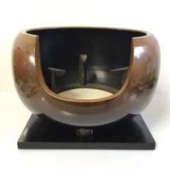 面取風炉 唐銅製 敷瓦 五徳 敷板付 茶道具 銘無し L302 - メルカリ