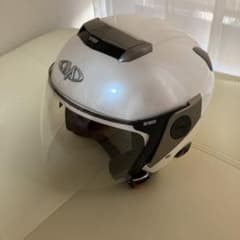 【美品】モーターヘッド　インナーミラーシールド付　ジェット型　白のサムネイル