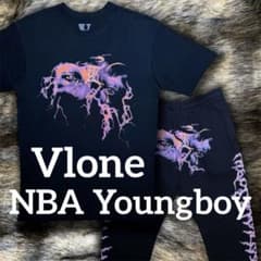US限定 21 Vlone x NBA Youngboy Logo T&Pant - メルカリ