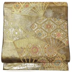 V1394 ○高級 正絹 唐織 六通 袋帯 華文 花文 - メルカリ