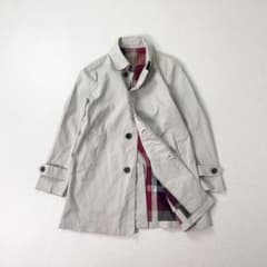 BLACK LABEL CRESTBRIDGE 체크 안감 하프 코트